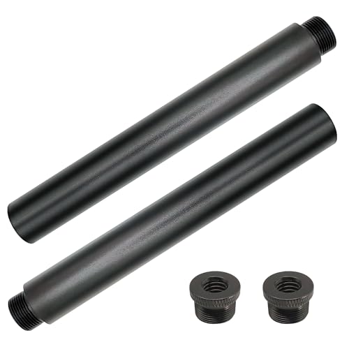 Mic Stand Extension Tube with 3/8" to 5/8" Microphone Extension Pipe Adapter for Mic Booms,Arm Stand 2 Pack