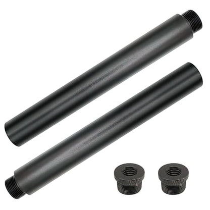 Mic Stand Extension Tube with 3/8" to 5/8" Microphone Extension Pipe Adapter for Mic Booms,Arm Stand 2 Pack