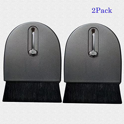 2-Pack Retractable Electronics Cleaning Brush & Brush, Soft Bristles, Safe for Screens & Lenses, Keyboard Cleaner, Fits MacBook, Camera, Car Interiors, Home Supplies. - color: Black Black