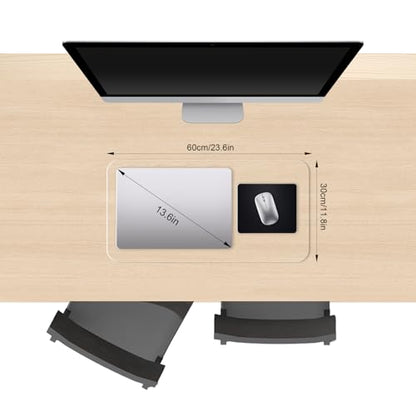Clear Desk Mat, Non-Slip PVC Desk Protector Mat with Round Edge, Heat Resistant & Waterproof Clear Desk Writing Mat for Home and Office (23.6"*11.8") - size: 23.6" x 11.8"