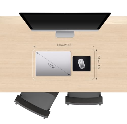 Clear Desk Mat, Non-Slip PVC Desk Protector Mat with Round Edge, Heat Resistant & Waterproof Clear Desk Writing Mat for Home and Office (23.6"*11.8") - size: 23.6" x 11.8"