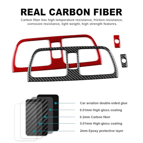 AIRSPEED for Subaru Impreza 2005 2006 2007 Center Air Vent Outlet Frame Cover Carbon Fiber Center Console Interior Trim Accessories, Black - color: Center Air Vent Black