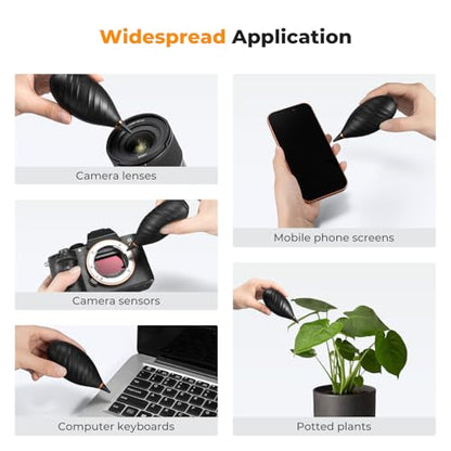 K&F Concept Soft Tip Air Blower Rubber Bulb Air Pump Dust Blower | Strong airflow and safe silicone won't scratch lenses. Compact, portable and versatile for multiple devices