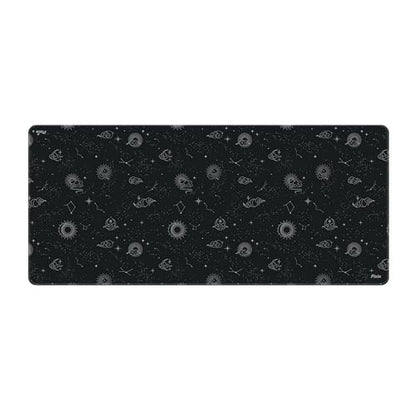 Pixio Mouse Pads - 36 x 16 inch XXL Celestial Black Multifunctional Large Desk Mats for Gaming, Office, Desktop Anti-Slip Waterproof Washable Computer Mouse Mat - color: Black Celestial