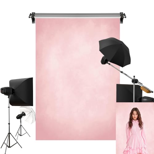 Kate 6.5x10ft/2x3m Pink Backdrops Abstract Sweet Girls Pink Seamless Portrait Background Photo Studio Props - color: Pink, size: 6.5x10ft