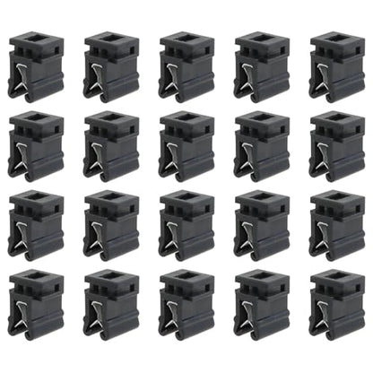 Heyous 20PCS 16x14x10mm Cable Tie Brackets Plastic Edge Mount Clip Fastener Organizer for Cord Organization