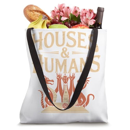Gaming Houses & Humans Funny RPG Parody Gamer Men Boys Kids Tote Bag