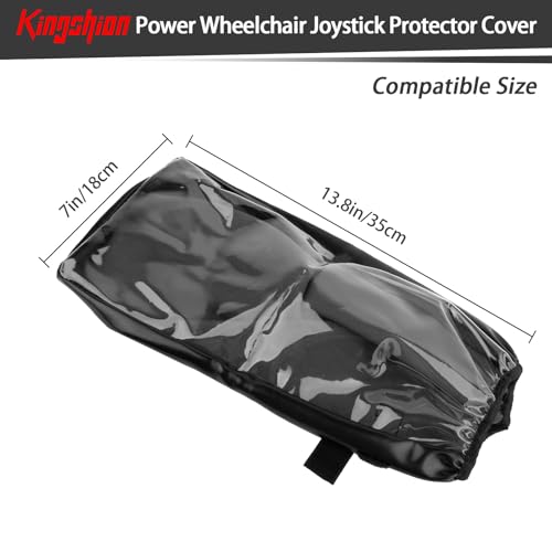 Power Wheelchair Joystick Protector Cover, Power Wheelchair Accessories, Waterproof Power Wheelchair Arm Joystick Cover, Transparent Window, Adjustable Flexible Opening 13.8 X 7 Inches