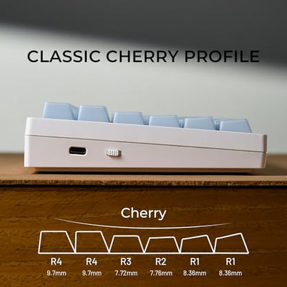 GMKWTL XVX Blue Jade Keycaps, Doubleshot PBT Keycap Sets 142 Keys, Cherry Profile Keyboard Keycaps Suitable for 60%/65%/75%/TKL/96%/100% Layout Mechanical Keyboard - color: Blue Jade