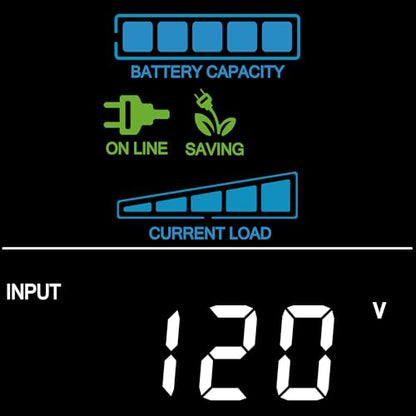 CyberPower CP1350PFCLCD PFC Sinewave UPS Battery Backup and Surge Protector, 1350VA/880W, 12 Outlets, AVR, Mini-Tower, UL Certified - size: 1350VA, style: Mini-Tower