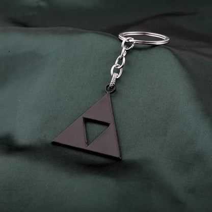 PLITI Video Game Inspired Gift Video Game Lover Gift Triangle Symbol Keychain For Gamer - color: Triangle Kybl