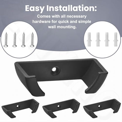 Hockey Puck Wall Mount Display (4 Pack) Wall Rack Holder Brackets for Collectible Pucks & Game Winning Pucks, Wall-Mountable, Holder for all Ice hockey
