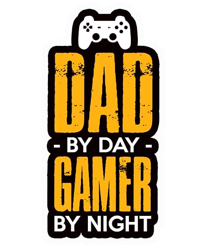 Gaming Funny Gamer Sticker, 5 inches - Wall, Car Bumper Sticker, Decal Waterproof Removable (E) - color: E