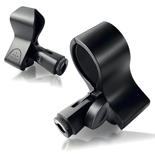 2 Pack Microphone Clips, Durable and Adjustable Mic Clip for Stand, Compatible with Large Diameter Mics for Stage, Church, Studio