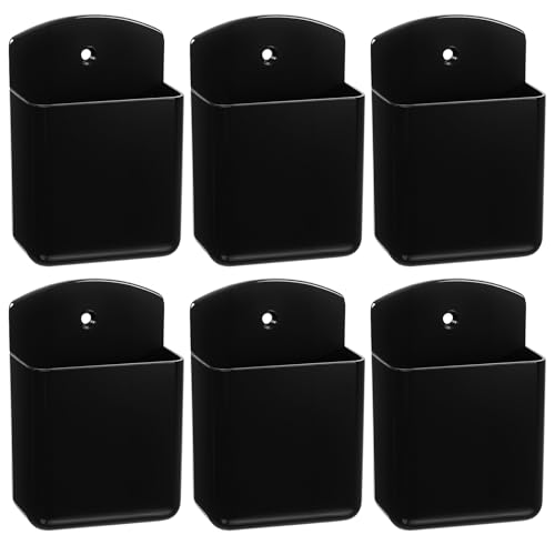 6 Pcs Remote Control Holder Wall Mount, TV Remote Controller Holder - Self Adhesive Marker Holder Wall Mount Pen Holder Storage Organizer for Home Office School