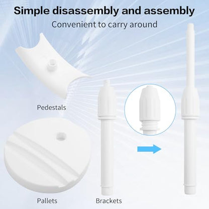 YAODHAOD Desktop Headphone Stand, Universal Headphone Holder with Phone Holder,Anti-Slip Base, for Desk, Office, Home Headphones Support Accessory (White) - color: White