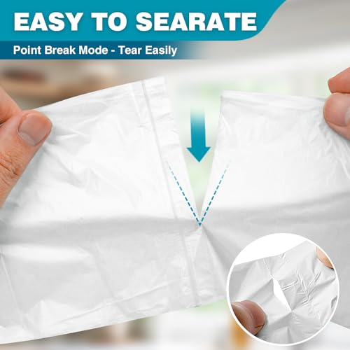 Small Trash Bags 2-4 Gallon Trash Bag 1000 Count | Super Value Small Garbage Bags Bathroom Mini Trash Bags Unscented, Clear Wastebasket Bin Liners, Plastic Bags - style: 2-4 Gallon