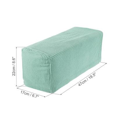 uxcell 2pcs Stretch Armrest Covers for Chairs/Sofas, Couch Arm Covers with Twist Pin, Furniture Protector Slipcovers Mint Green - color: Mint Green