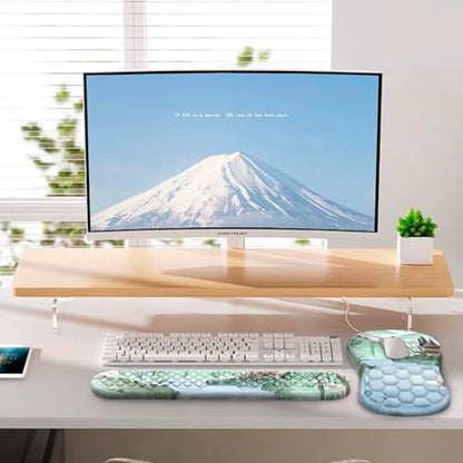Ergonomic Mouse Pad Wrist Rest, 2 in 1 Keyboard Pad for Office(Landscape) - color: Landscape
