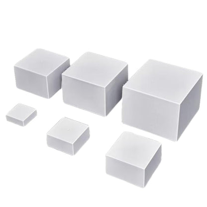 Moen Acrylic Nesting Stand Display Cube Box with Hollow Bottom 6 Pcs Pitcher Boxes for Display (Whith) - color: Whith