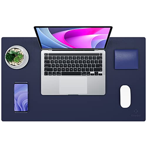 K KNODEL Non-Slip Desk Mat, Desk Pad, Desk Blotter, Desktop Mat for Desk, Small Desk Protector, Office Computer and Laptop Mat for Desk (23.6"x13.8", Dark Blue) - color: Dark Blue, size: 23.6"x13.8"