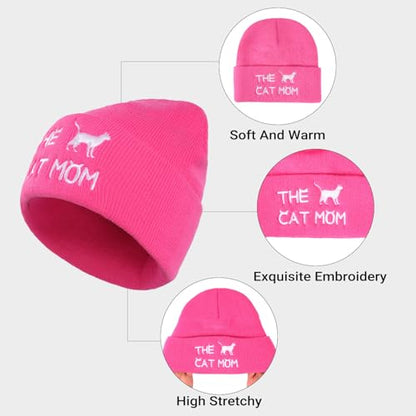 Funny Socks Cool Valentines Day Gifts for Him Men Boys Husband Boyfriend Dad Brother Cotton Comfort Birtday Gifts - color: Pink Cat Owner's Hat and Socks