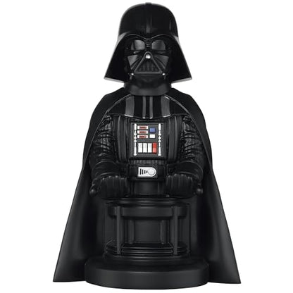 Exquisite Gaming: Star Wars: Darth Vader - Original Mobile Phone & Gaming Controller Holder, Device Stand, Cable Guys, Licensed Figure (Multi-colored)