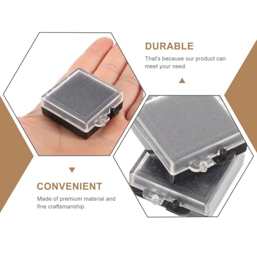 5Pcs Anti-Static Chip Case Electronic Component Organizer Multi-Functional Storage Box with Transparent Top and Anti-Static Sponge for Electronic Parts and Samples Waterproof Safety Airtight