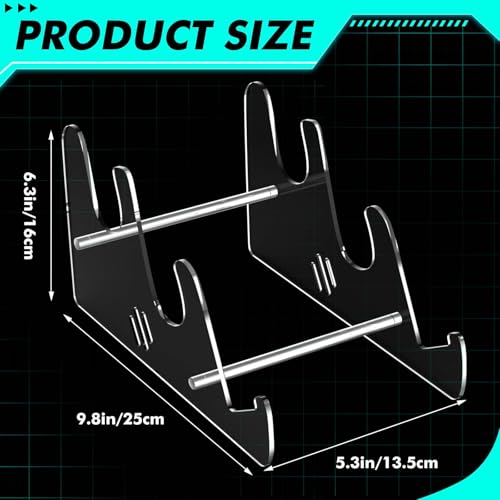 Acrylic Keyboard Display Stand Holder Mechanical Computer Stand Shelf for Desk Transparent Acrylic 3 Tier Keyboards Storage Holder Tray for Computer Tablet Picture Frame