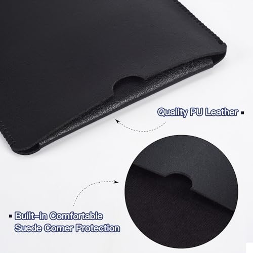 Protective Keyboard Sleeve Case for Logitech K380 & Logitech Pebble 2 & Pebble Keys 2 K380s Bluetooth Keyboard, Logitech K380 PU Leather Travel Sleeve Bag Case, Black - size: Logitech K380