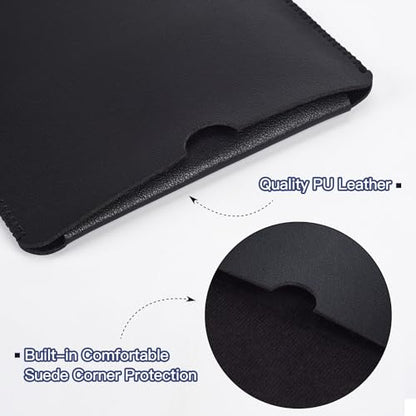 Protective Keyboard Sleeve Case for Logitech K380 & Logitech Pebble 2 & Pebble Keys 2 K380s Bluetooth Keyboard, Logitech K380 PU Leather Travel Sleeve Bag Case, Black - size: Logitech K380