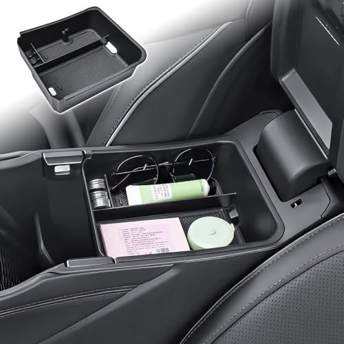 HGWEI Center Console Organizer Compatible with 2026 Jeep Cherokee Interior Accessories, Middle Armrest Storage Tray Insert Secondary Console Compartment (Not Fit Grand Cherokee)