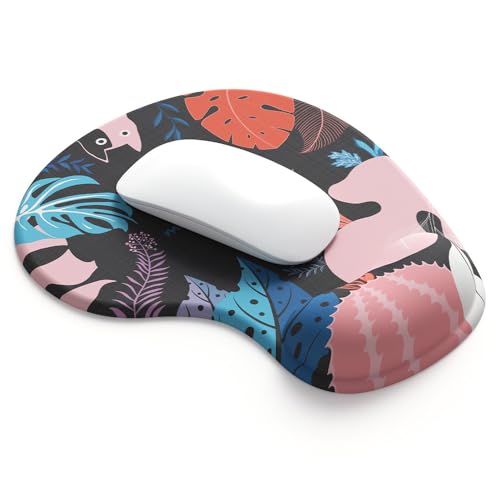 Office Mousepad with Gel Wrist Support - Ergonomic Gaming Desktop Mouse Pad Wrist Rest - Design Gamepad Mat Rubber Base for Laptop Computer -Silicone Non-Slip Special-Textured Surface (12Positive) - color: 12Positive