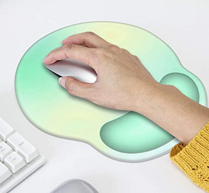 RICHEN Ergonomic Mouse Pad with Wrist Support,Non-Slip Rubber Base for Computer Laptop & Mac,Lightweight Rest for Home,Office & Travel (WRMP-30) - color: WRMP-30