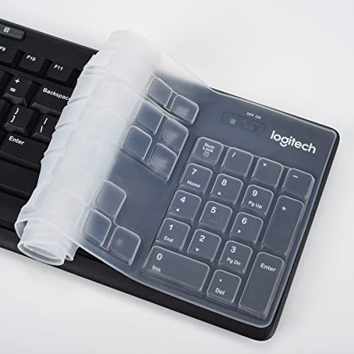 Keyboard Cover for Logitech MK370 MK270 K270 MK295 Wireless Keyboard, Logitech MK295 K270 MK270 Silicone Protective Covers Skin