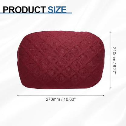 uxcell Office Chair Pillow Cover, Office Chair Headrest Attachment Mesh Removable Headrest Protector for Home Desk Computer Chairs, Red - color: Red