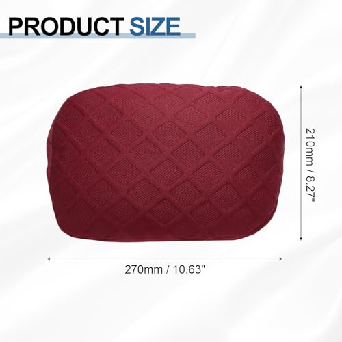 uxcell Office Chair Pillow Cover, Office Chair Headrest Attachment Mesh Removable Headrest Protector for Home Desk Computer Chairs, Red - color: Red
