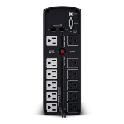 CyberPower CP1350PFCLCD PFC Sinewave UPS Battery Backup and Surge Protector, 1350VA/880W, 12 Outlets, AVR, Mini-Tower, UL Certified - size: 1350VA, style: Mini-Tower