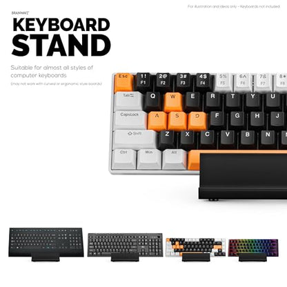 Desktop Keyboard Stand Holder - Minimal, Modern Wave Design for Display & Safe Storage for All Gaming, Home & Office Keyboards