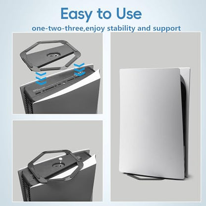 Stand for PS5 Slim,All-Metal Vertical Stand for PS5 Consoles