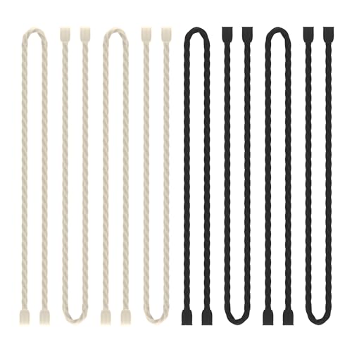 8PCS Silicone Cable Ties 18 Inch Reusable Twist Ties Steel-Core Cable Tie Straps Organizer All Purpose Bendable Cord Tie for Indoor Outdoor Bundling Holding Securing and Wrapping (Black White) - color: Black & White, size: 18-Inch (8PCS)