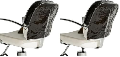 Betty Dain Salon Chair Cover, Protects Spa/Salon Chair Upholstery from Stains, Chemicals, Moisture, and Wear, Round, Fits Most Salon Chairs, Durable Vinyl, Black (Pack of 2) - size: 2 Pack, style: Round