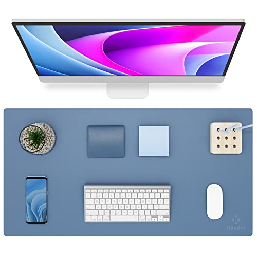 K KNODEL Non-Slip Desk Mat, Desk Pad, Desk Blotter, Desktop Mat for Desk, Large Desk Protector, Office Computer and Laptop Mat for Desk (31.5"x15.7", Blue) - color: Blue, size: 31.5"x15.7"