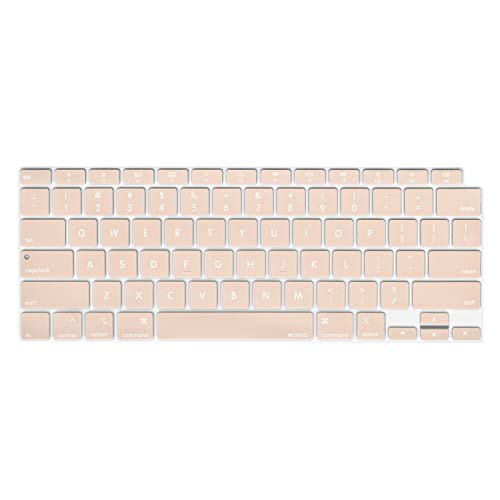 MOSISO Keyboard Cover Compatible with MacBook Air 13 inch 2022 2021 2020 Release A2337 M1 A2179 Retina Display with Touch ID Backlit Magic Keyboard, Waterproof Protective Silicone Skin, Camel - color: Camel