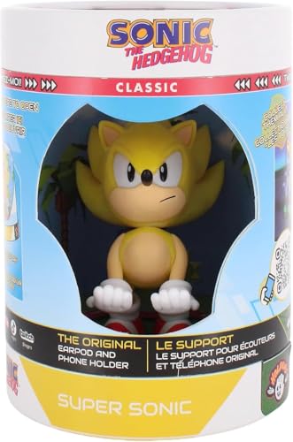 Exquisite Gaming Sonic Phone Stand, Collectible 4.5 in. Cable Guy Holdem Figure