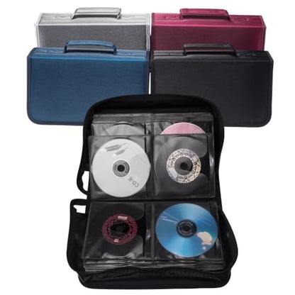 Capacity CD/DVD case Wallet, Storage,Holder,Booklet (128 Rose) - color: 128 Rose