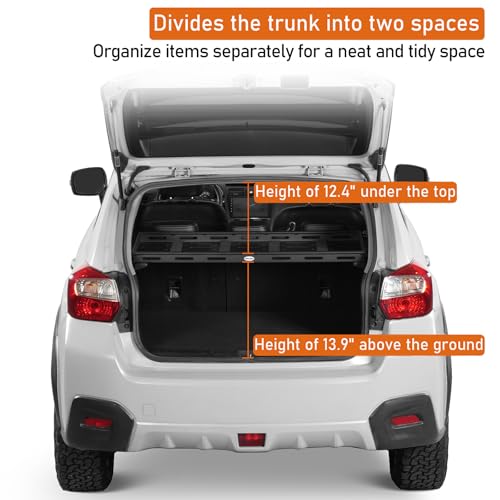 Hooke Road Crosstrek Rear Trunk Cargo Rack Basket Tray for 2013-2017 Subaru XV Crosstrek, Lightweight Steel Interior Storage Luggage Carrier