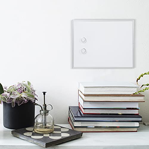 Amazon Basics Small Dry Erase Whiteboard, Magnetic Bulletin Board, with Marker and Magnets, 11"W x 14"H, Aluminum Frame - size: 11"W x 14"H, style: Aluminum frame