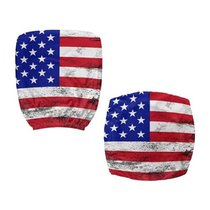 American Flag Office Chair Covers Stretchable Office Chair Seat Cover 2 Piece Washable Gaming Chair Cover Universal Fit Most Wheelchairs,Computer Chairs,Gaming Chairs - color: American Flag