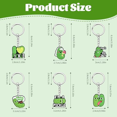 Keychains Bulk,Funny Key Chain for Prizes Incentives Holiday Gifts Birthday Party Favors - color: 22pcs Pickle Keychains